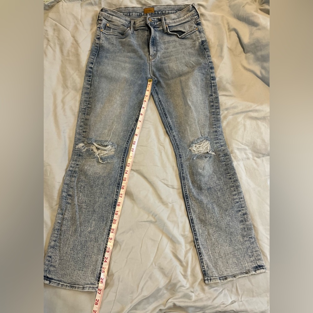 EUC MOTHER MID RISE DAZZLER ANKLE SIZE 29